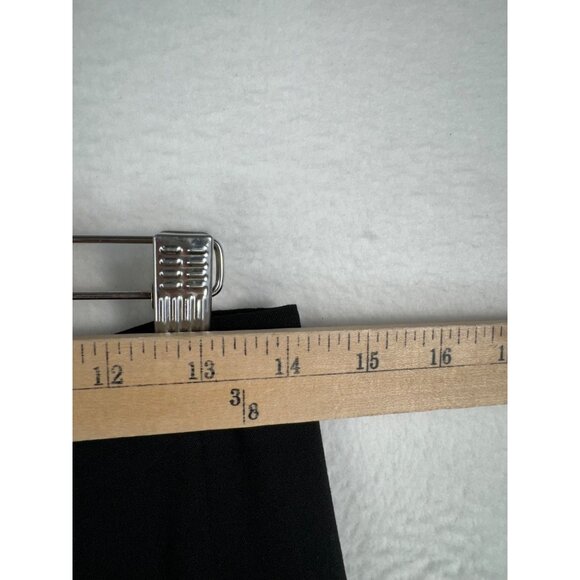 Piazza Sempione Wool blend classic straight leg high waist trousers black sz L - Picture 4 of 8